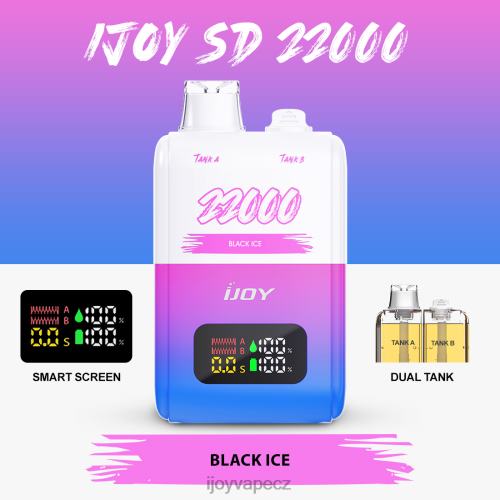 iJOY Disposable Vape Flavors - iJOY SD 22000 jednorázový 2H448148 Černý led
