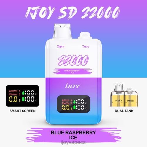 iJOY Kit - iJOY SD 22000 jednorázový 2H448149 modrý malinový led