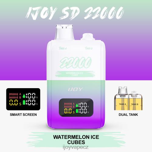 iJOY Kit - iJOY SD 22000 jednorázový 2H448159 meloun kostky ledu