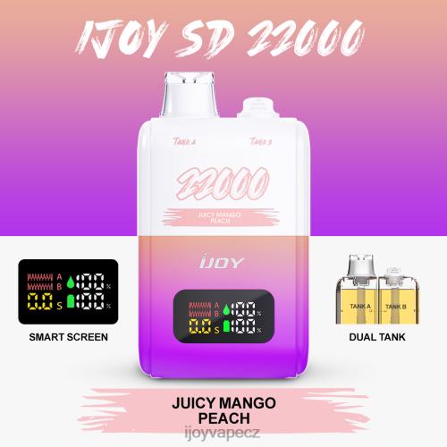 iJOY Vape Review - iJOY SD 22000 jednorázový 2H448156 šťavnatá mangová broskev